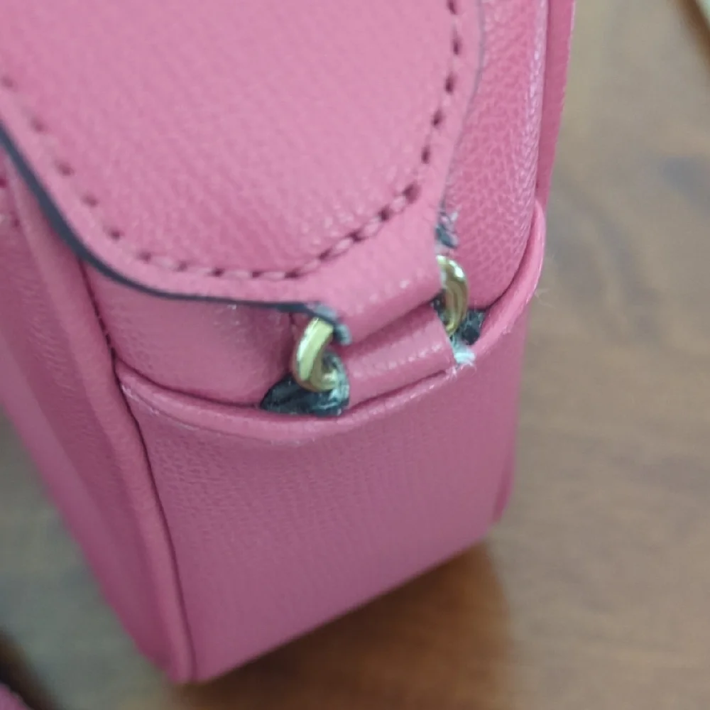 Karl Lagerfeld Pink Crossbody Bag with Gold Hardware - Picture 6 of 6